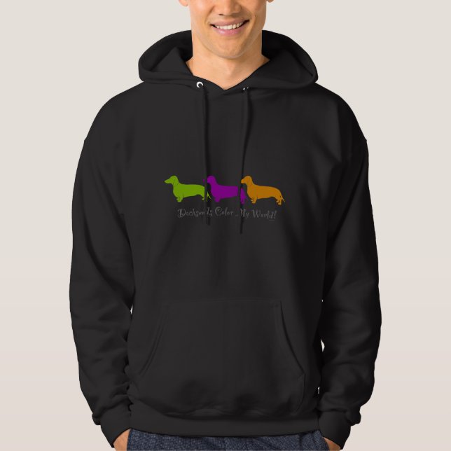 Moletom Dachshund - design astuto original de Doxie (Frente)
