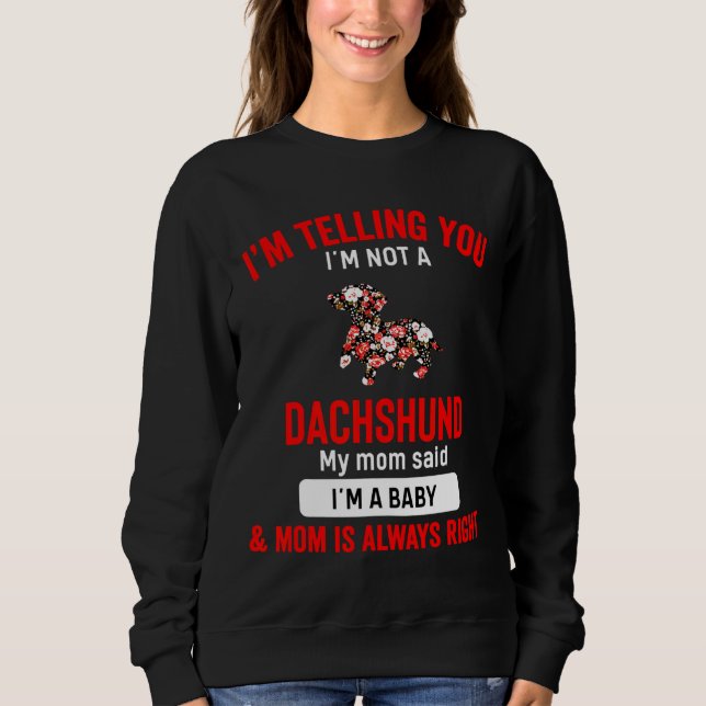 Moletom Dachshund Dog Mama Womens (Frente)