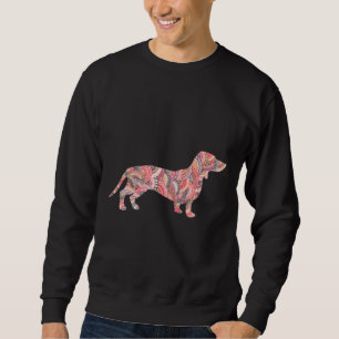 Moletom Dachshund Dog Pattern Doodle