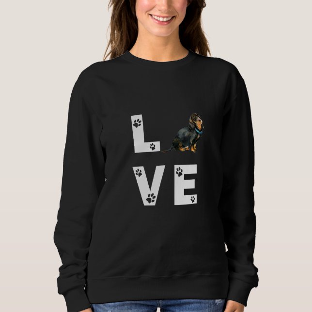Moletom Dachshund Dog Puppy Love (Frente)