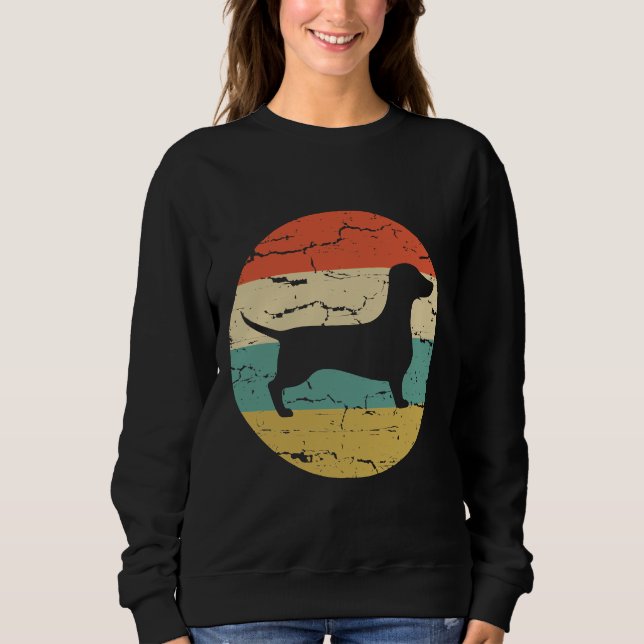 Moletom Dachshund Doxie Weenie Weiner Retro (Frente)