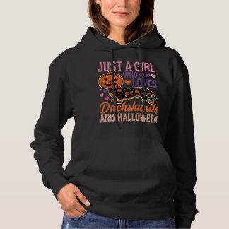Moletom Dachshund Engraçado Abóbora de Halloween Amante de