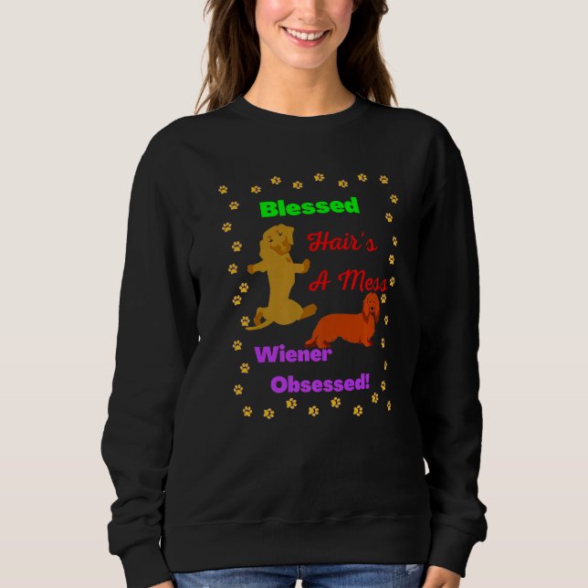 MOLETOM DACHSHUND FUNNER WIENER DOG PET CUTE WIENER OBSESS (Frente)