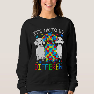 Moletom Dachshund It's Ok To Be Different Autism Awareness