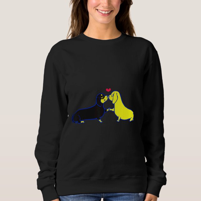 Moletom Dachshund Kisses (Frente)