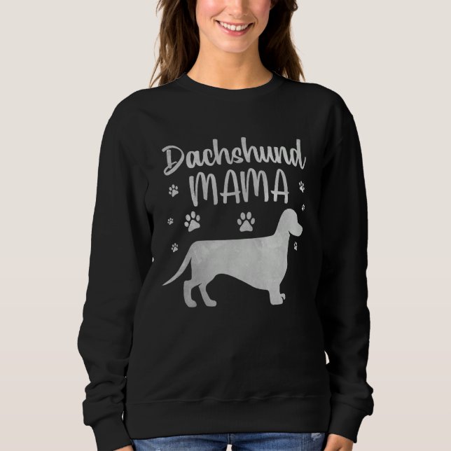 Moletom Dachshund Mama Design For Women Girls Doxie Dog (Frente)