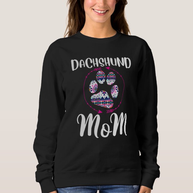 Moletom Dachshund Mamãe Bonitinha Imprime Seta Cão Proprie (Frente)