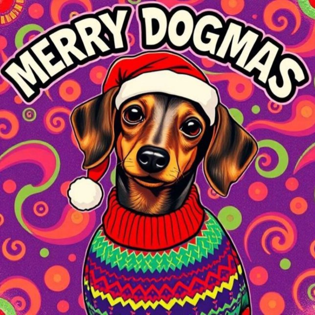 Moletom Dachshund Merry Dogmas (Criador carregado)