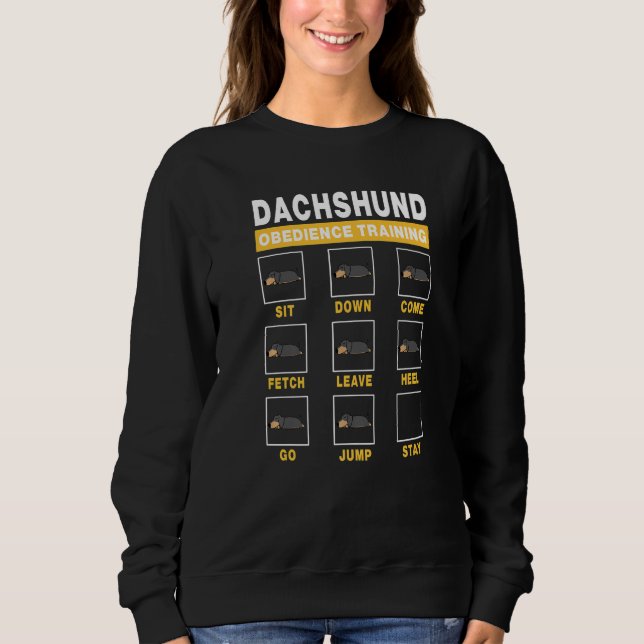 Moletom Dachshund Obedience Training Dog Guide to Trainer  (Frente)