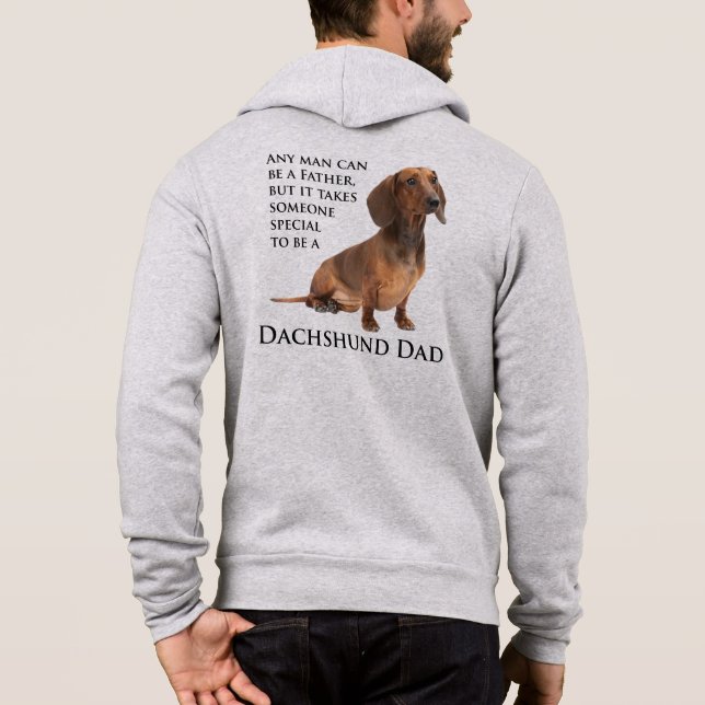Moletom Dachshund Pai Hoodie (Verso)