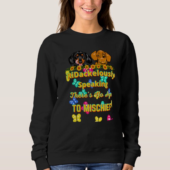 Moletom Dachshund Pet Funny Wiener Cachorro Sem Idade Para (Frente)