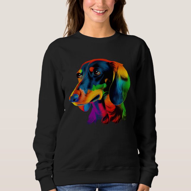 Moletom Dachshund Pop Colorful  Dachshund (Frente)