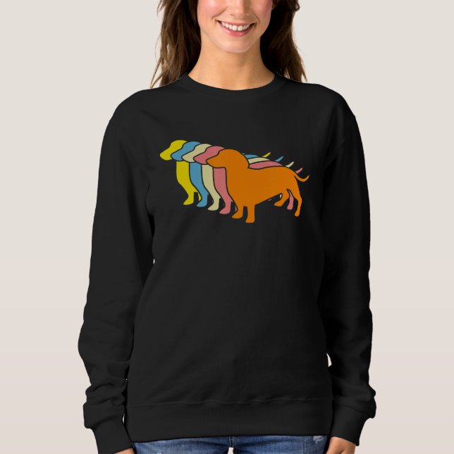 Moletom Dachshund Retro Dachshunds Dachshund (Frente)