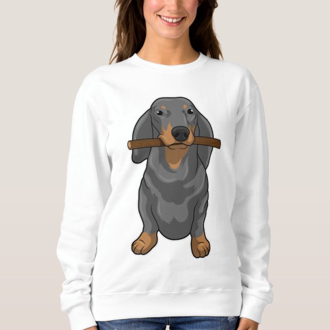 Moletom Dachshund Stick (Frente)