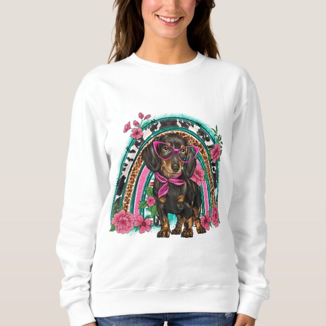 Moletom Dachshund Sweatshirt (Mulheres) (Frente)