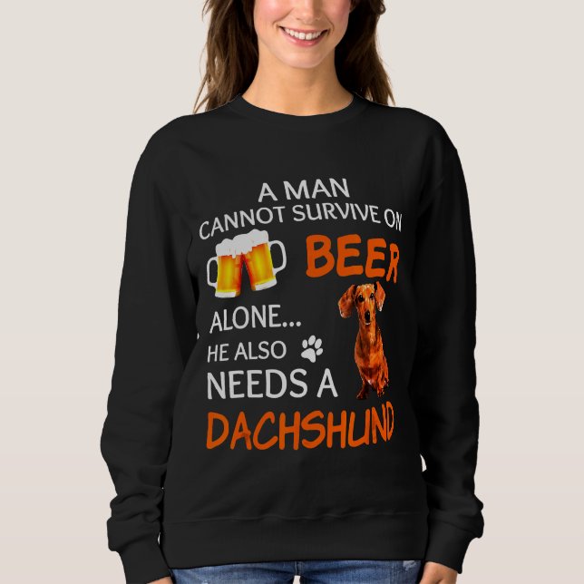 Moletom Dachshund Também (Frente)