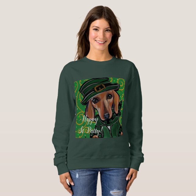 MOLETOM DACHSHUND VERMELHO     (Frente Completa)