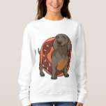 Moletom Dachshund with Donut<br><div class="desc">This design is the perfect gift for a birthday, Christmas and other celebrations. It is suitable for women, men and kids.</div>