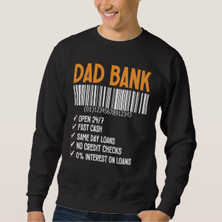 Moletom Dad Bank Men Funny Fathers Day Dad Gift From Daugh