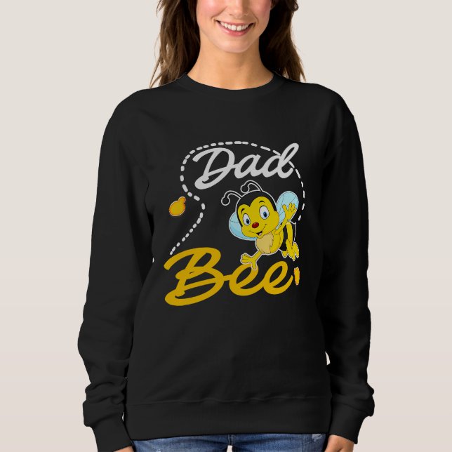 Moletom Dad Bee Father Matching Family First Bee Day Outfi (Frente)