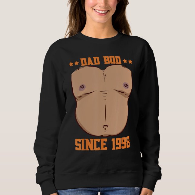 Moletom Dad Bod Since 1998 Father s Day Beer Belly (Frente)