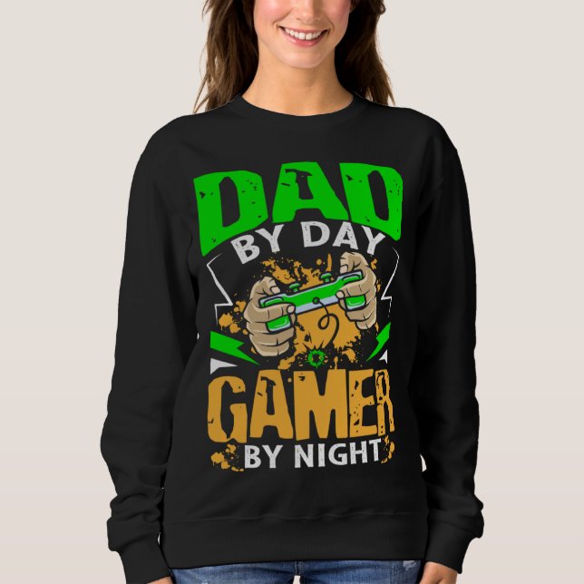 Moletom Dad Gamer At Night Fatheru2019s Day (Frente)