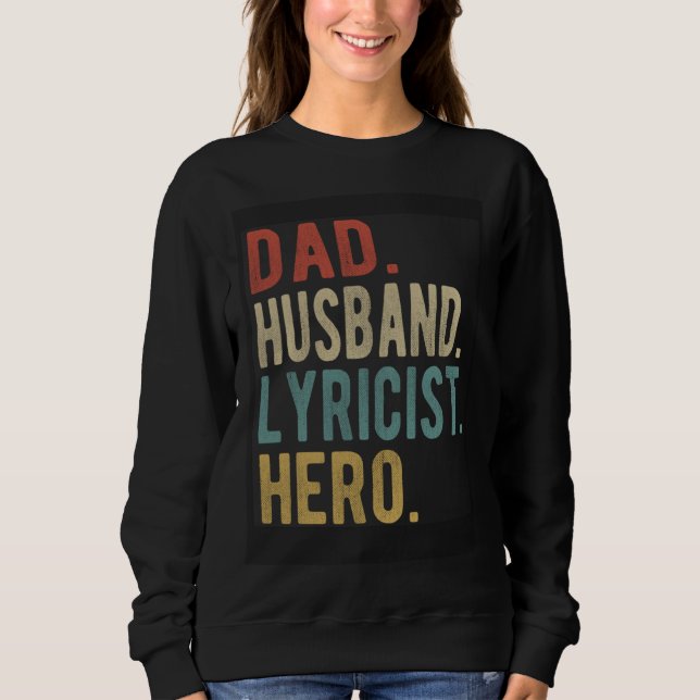 Moletom Dad Husband Lyricist Hero (Frente)