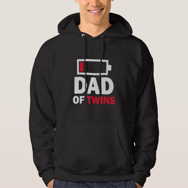 Moletom Dad Of Twins  Father s Day Mens Grandpa (Frente)