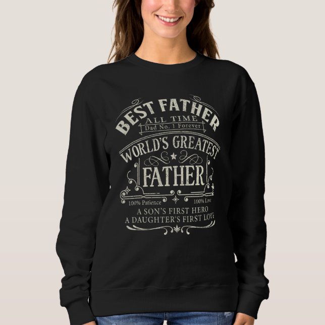 Moletom Dad Shirts for Men Best Father Greatest Fathers Da (Frente)