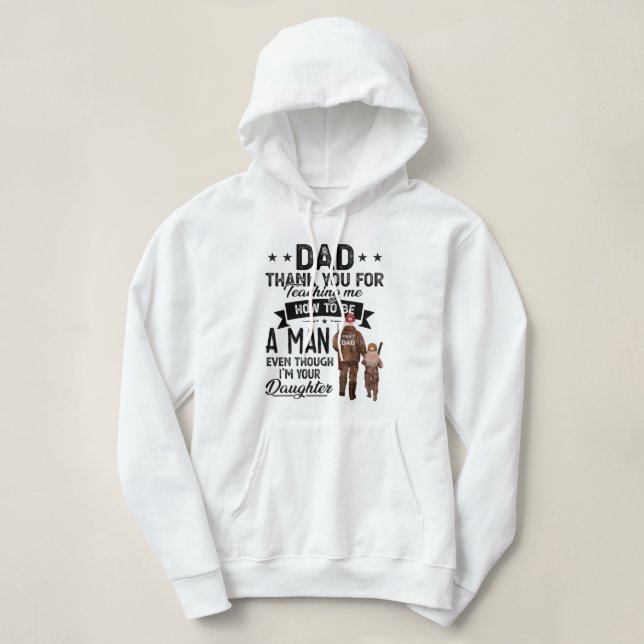 Moletom Dad thank you for shirt (Frente do Design)