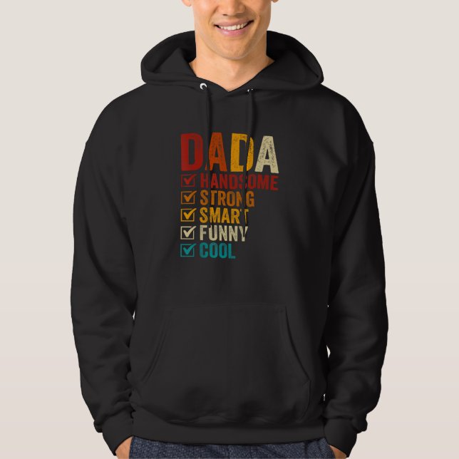 Moletom Dada Handsome Strong Smart Funny Fathers Day (Frente)