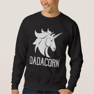 Moletom Dadacorn - Família Magical Rainbow Unicorn Horse -