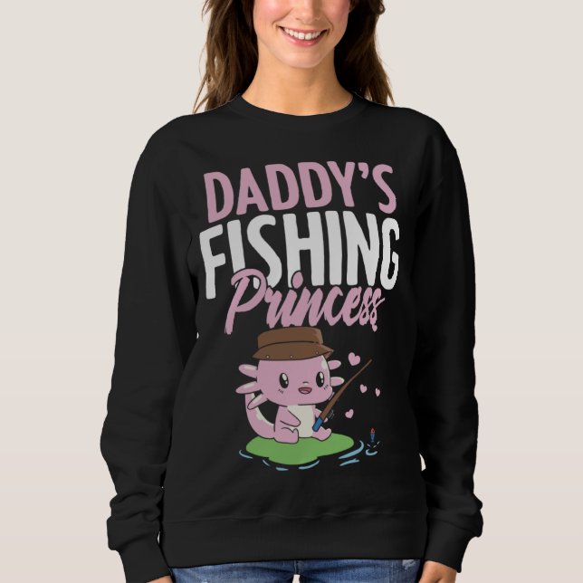 Moletom Daddy s Fishing Buddy Fisherman Little Girl Daught (Frente)