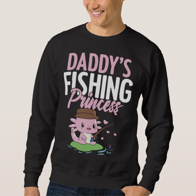 Moletom Daddy s Fishing Buddy Fisherman Little Girl Daught (Frente)