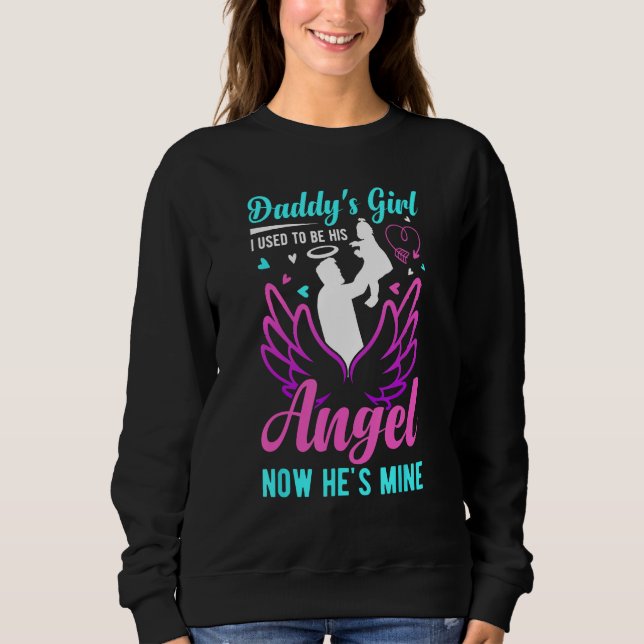 Moletom Daddy s Girl My Dad Is My Guardian Angel Apparel 1 (Frente)