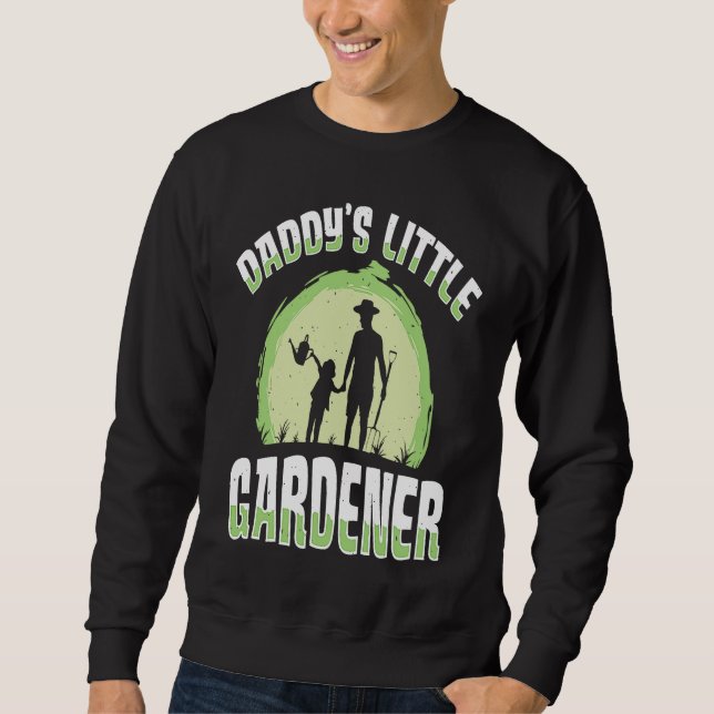 Moletom Daddy's Little Gardener Gardening Flower Planting  (Frente)