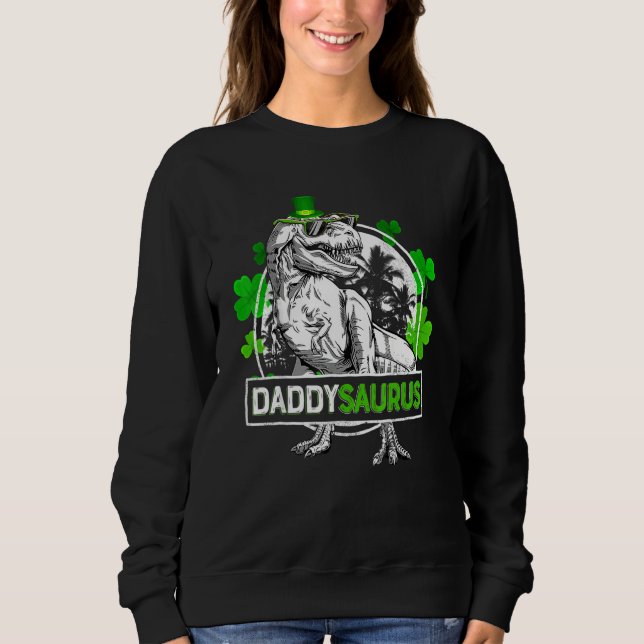 Moletom Daddysaurus T Rex Dinosaur Pai Saurus Ruas Patras (Frente)