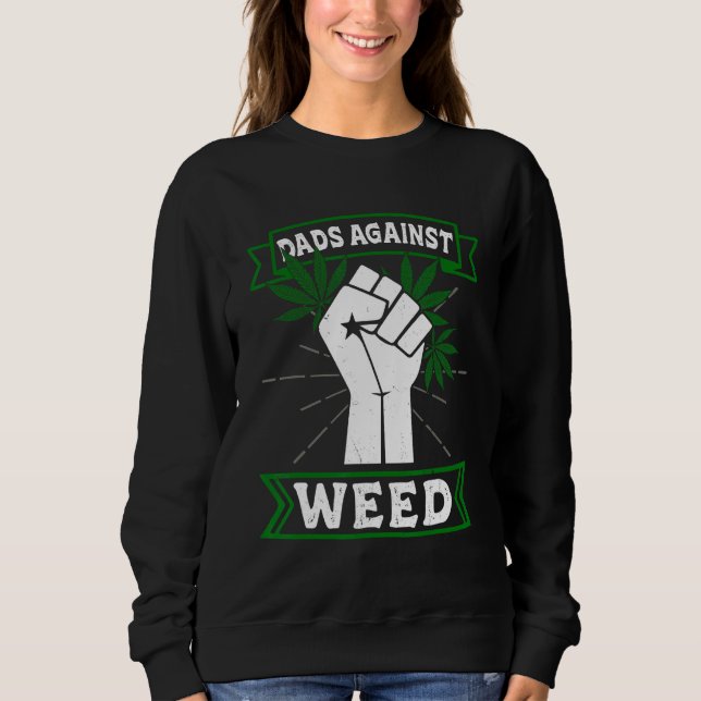 Moletom Dads Against Weed Funny Gardening Lawn Mowing Fath (Frente)