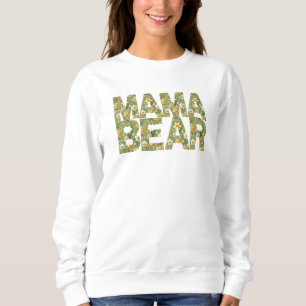Moletom Daffodil Mama Bear Floral e feroz