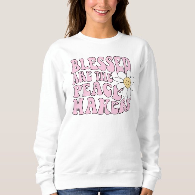 Moletom Daisy and Peace Makers Slogan (Frente)