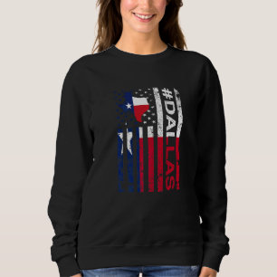 Moletom Dallas Texas Flag Texas State Usa Pride