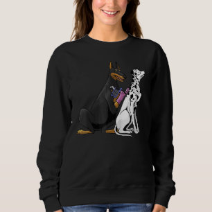 Moletom Dalmatian Doberman Dog Tattoo Artist Tattooi