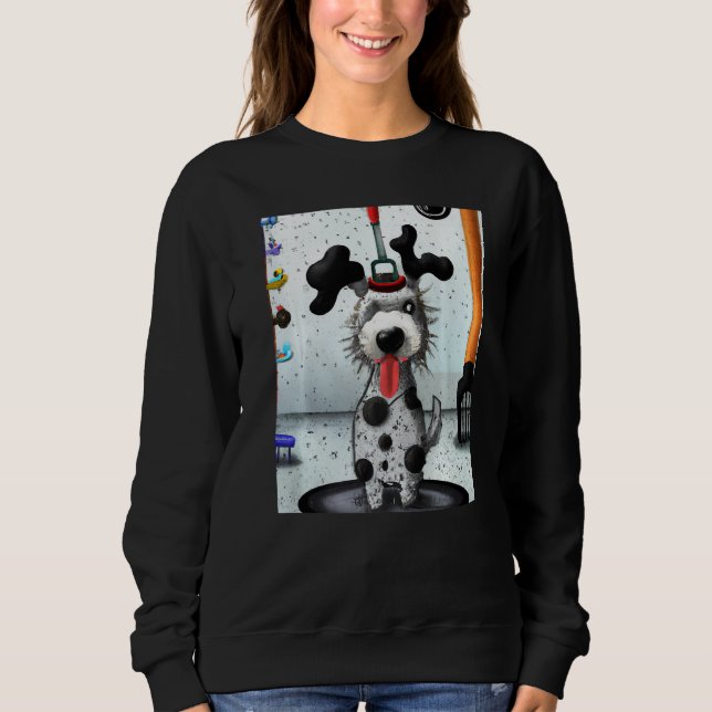 Moletom Dalmatian dog artwork puppy (Frente)