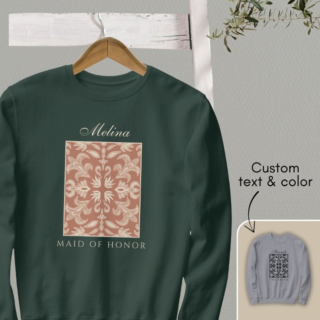 Moletom Dama de Honra Elegante e Única Despedida de Soltei (Criador carregado)
