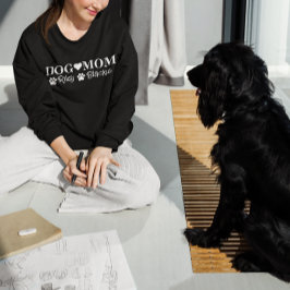 Moletom Dama personalizada da mãe do cão com nome personal