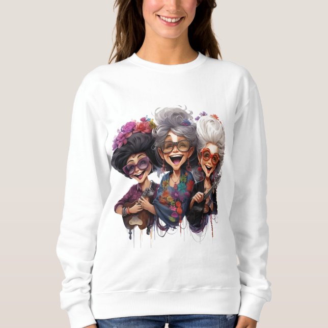 Moletom Dames Granny Friends basic sweater (Frente)