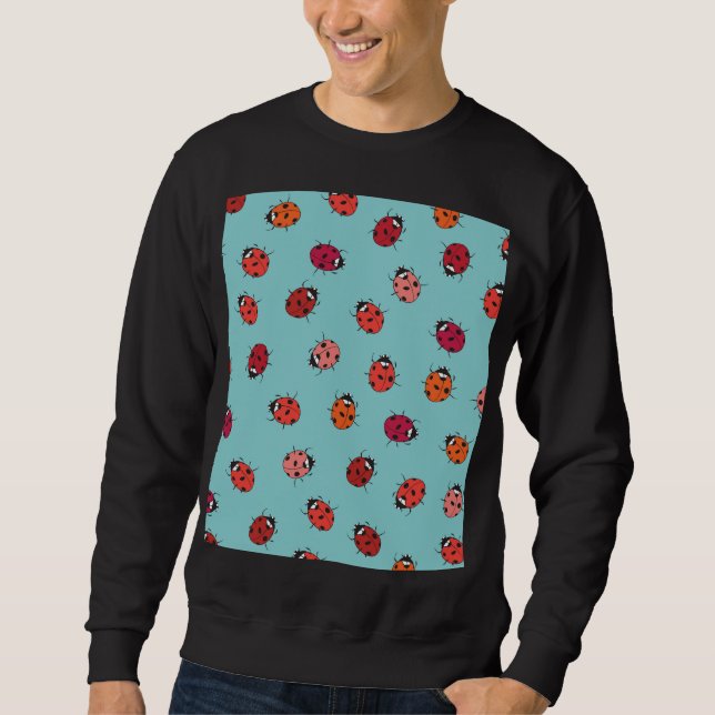 Moletom Damybugs, fundo azul, charmoso e uniforme (Frente)