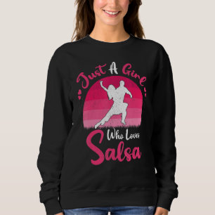 Moletom Dança de Salsa Vintage Apenas Uma Garota Que Ama