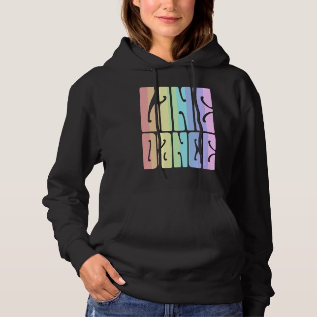Moletom Dança em Linha Pastel Hippie (Frente)