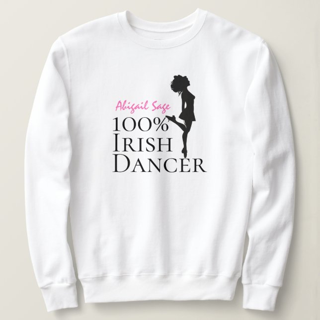 Moletom Dança personalizada de 100% de Calçado de dança de (Frente do Design)
